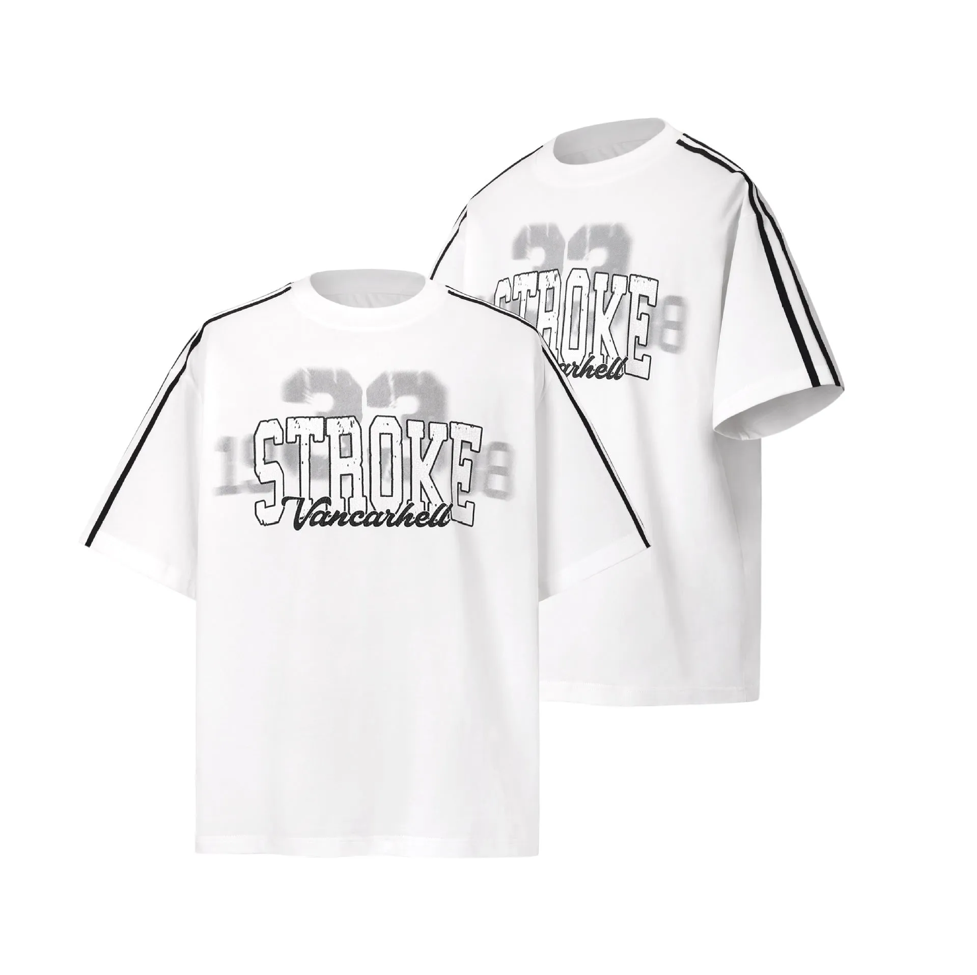 2025 9516 2025n street 2025 summer deconstruction jersey design men's high sense neutral Sorona short-sleeved T-shirt