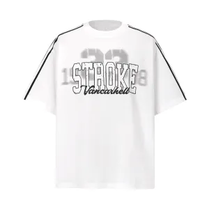 2025 9516 2025n street 2025 summer deconstruction jersey design men's high sense neutral Sorona short-sleeved T-shirt