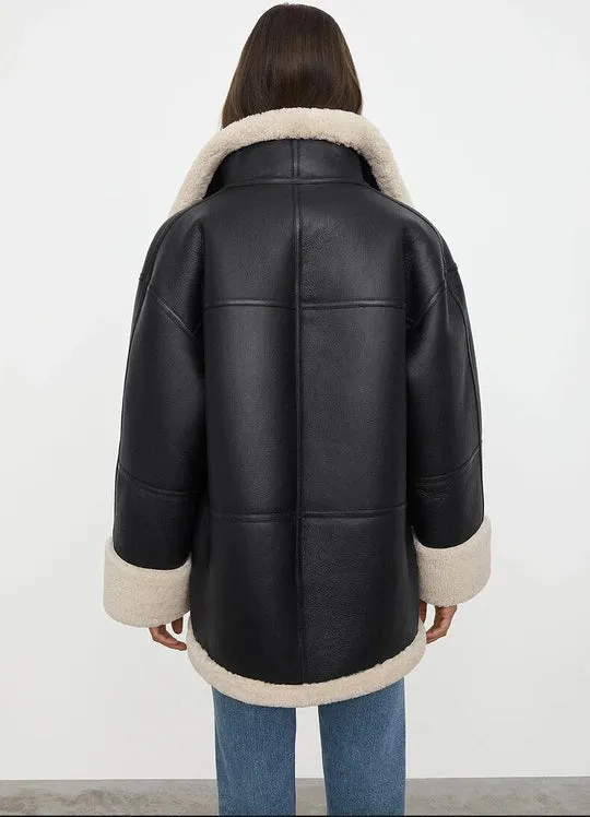 Alexis | warm coat with fur