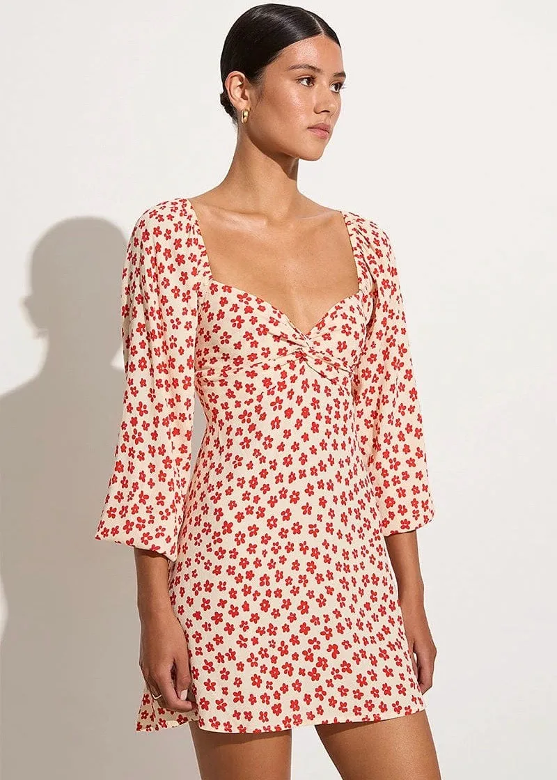 Amias Mini Dress (Red Gita Floral)