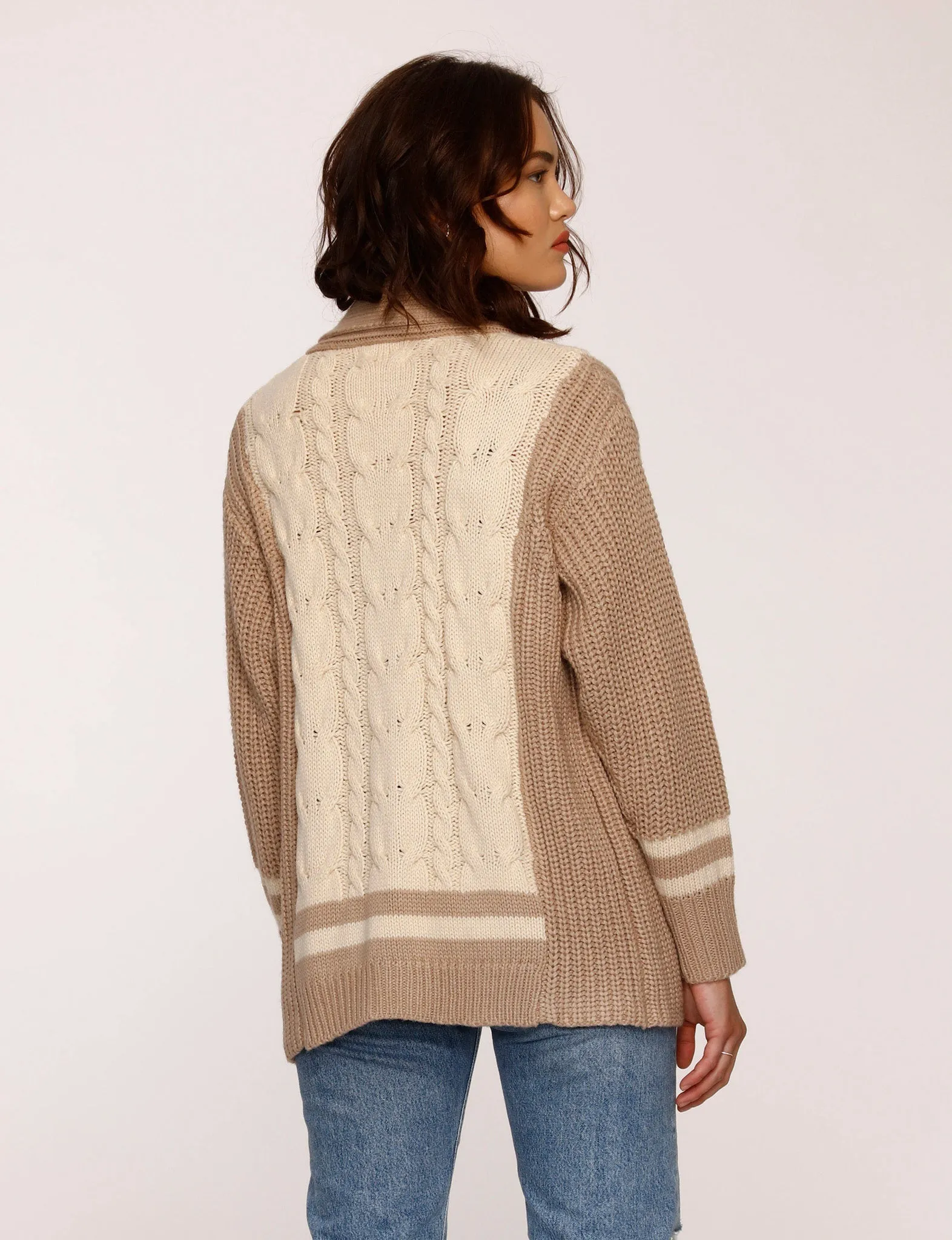 ANDRESS CARDI / CAMEL