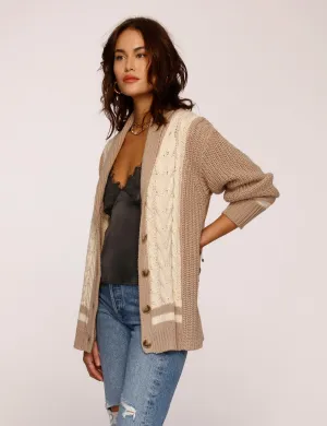 ANDRESS CARDI / CAMEL