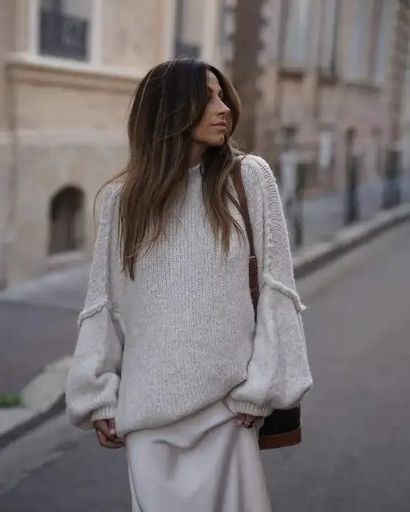 Annie | Fluffy Oversized Knitted Sweater