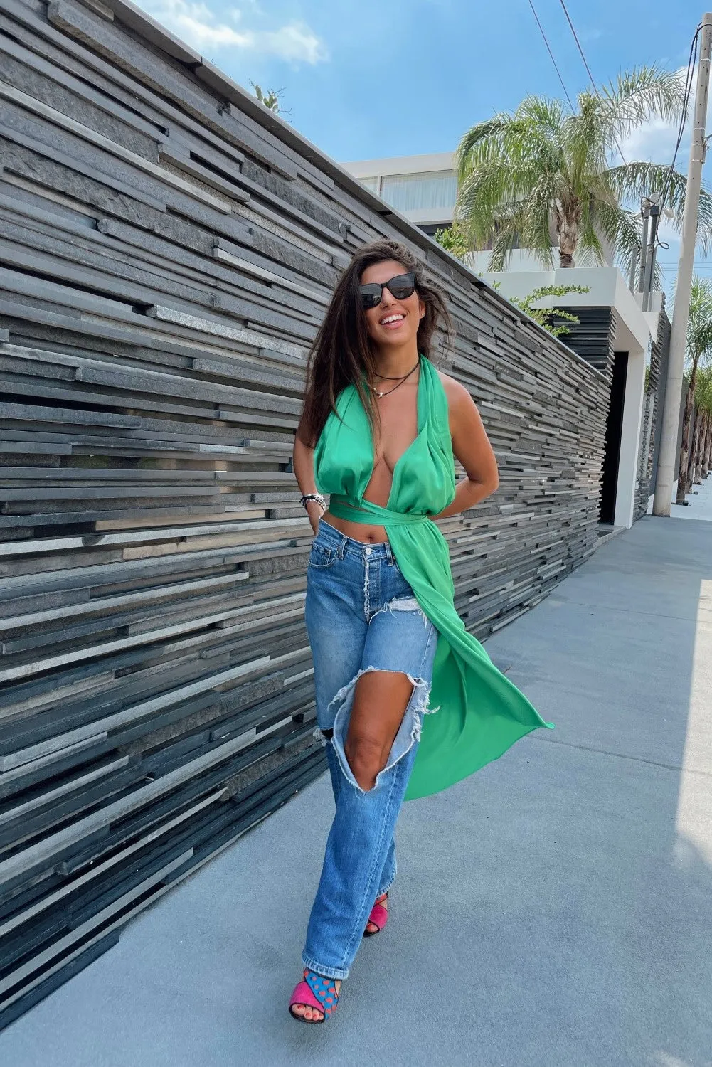 ASYMETRICAL WRAP VEST
