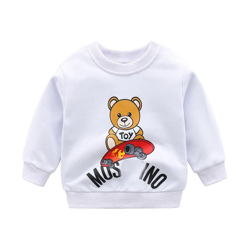 Autumn Coats For Children And Middle-aged Children's Jackets Sweater Loose Bottoming Shirt