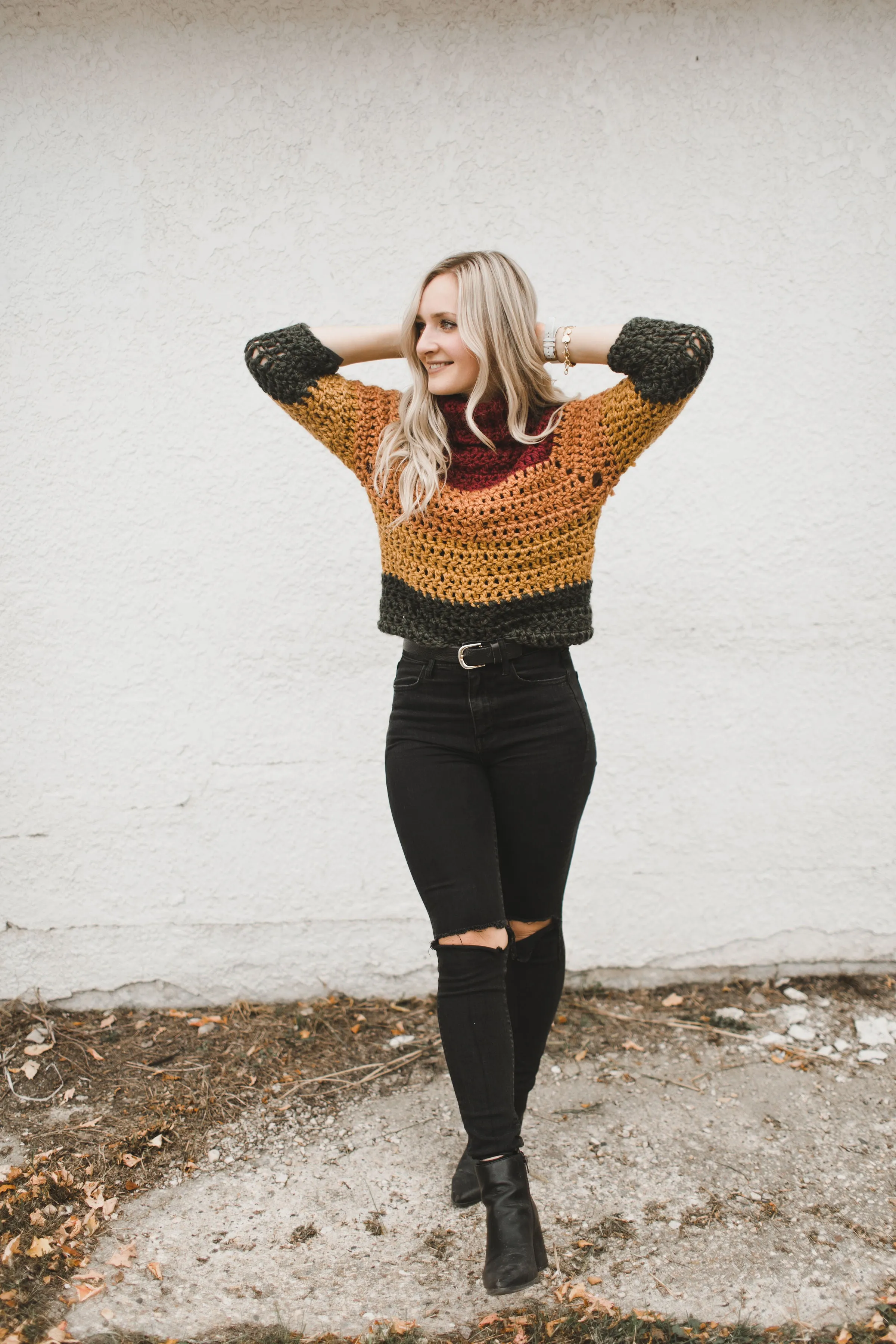 Autumn Stripes Raglan Crochet Pattern