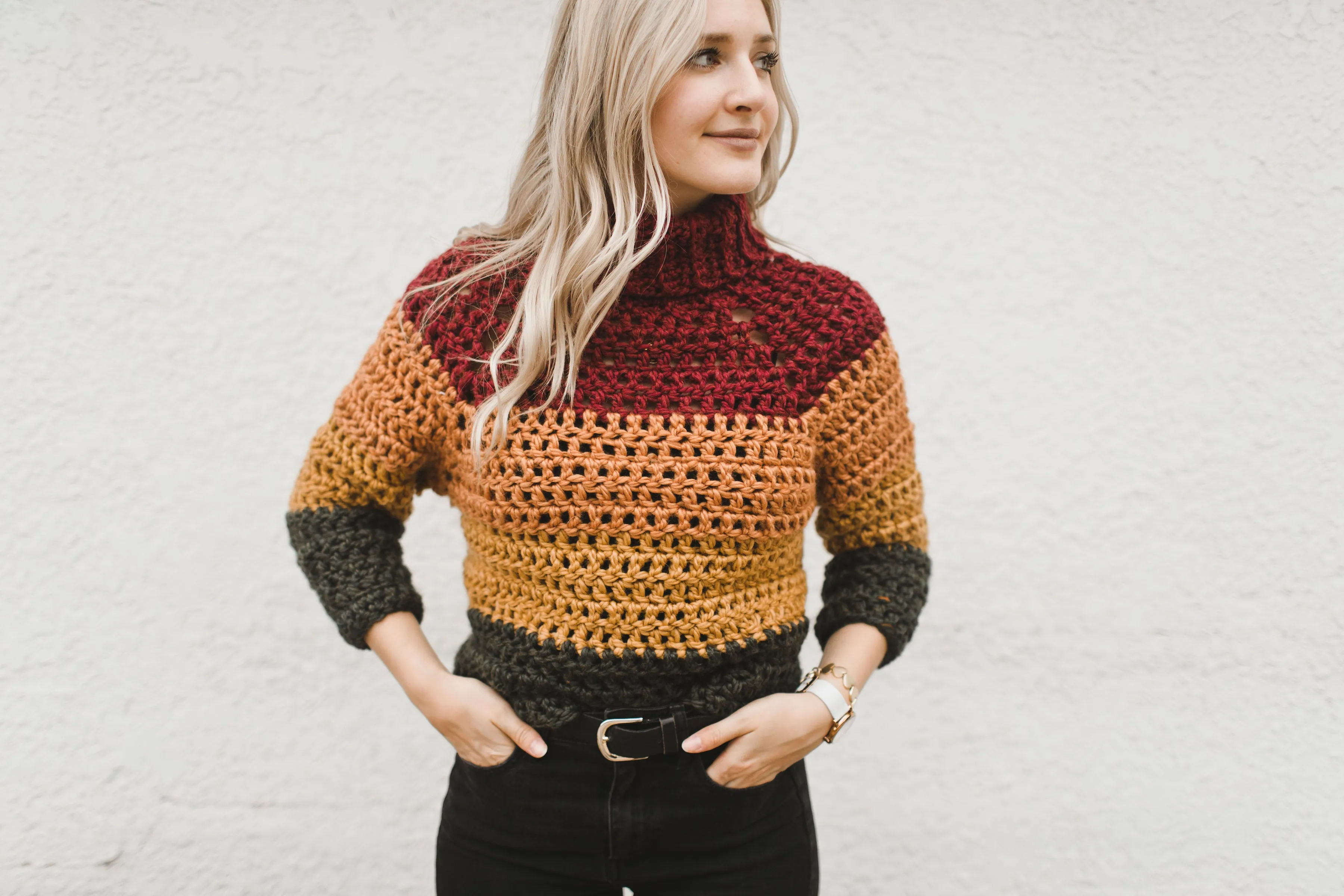 Autumn Stripes Raglan Crochet Pattern