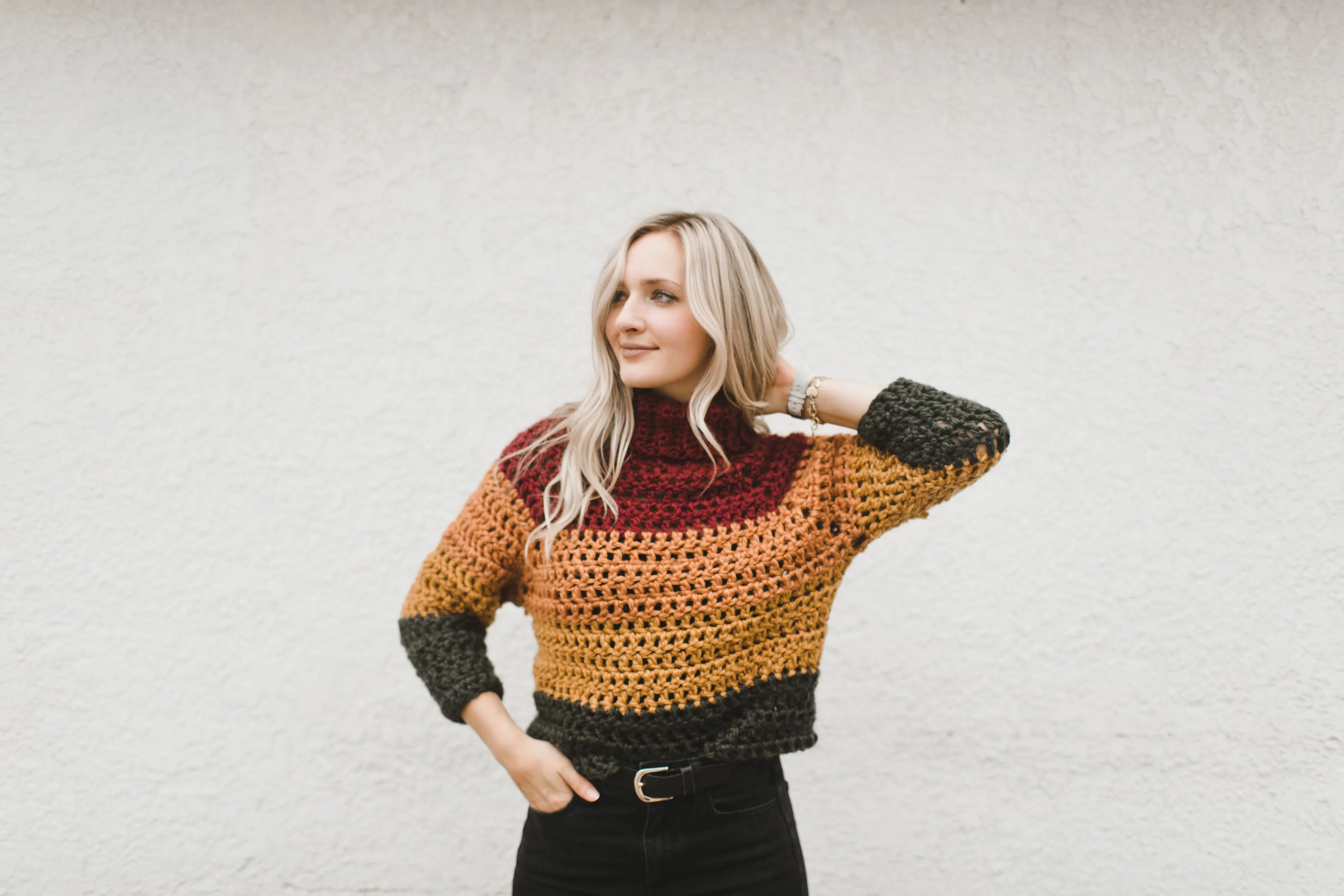 Autumn Stripes Raglan Crochet Pattern