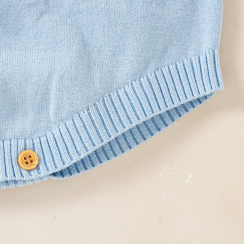 Baby Easter romper Bodysuit 100%Cotton Knitted Newborn Girls Boys Jumpsuit Cute Cartoon Rabbit Toddler Infant Clothing Sleeveless Onesie