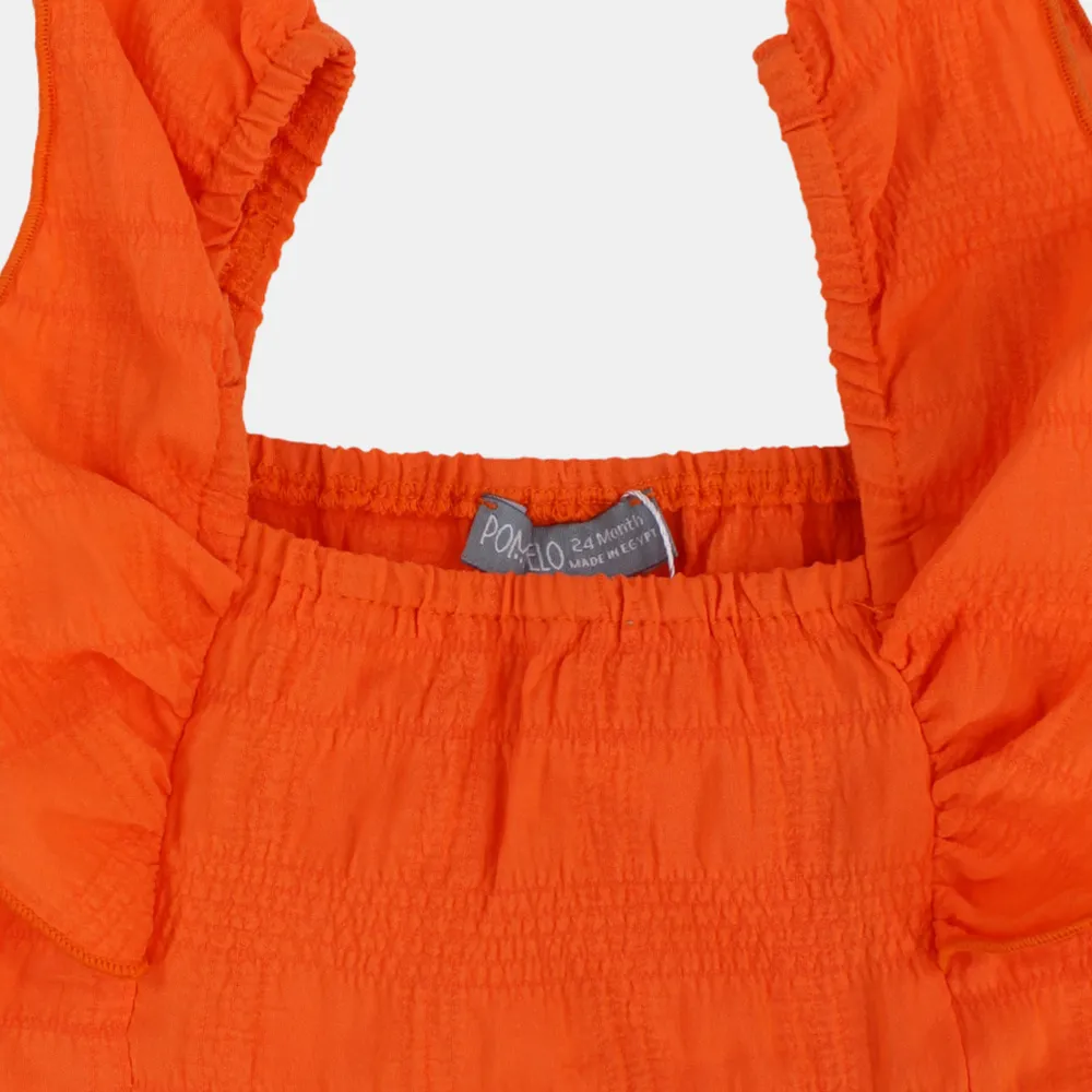 Baby Girls Ruffled Shoulders Blouse