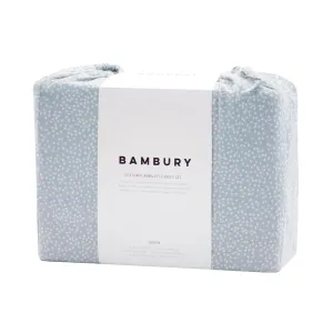 Bambury Spot Flannelette Sheet Set - Steel Blue