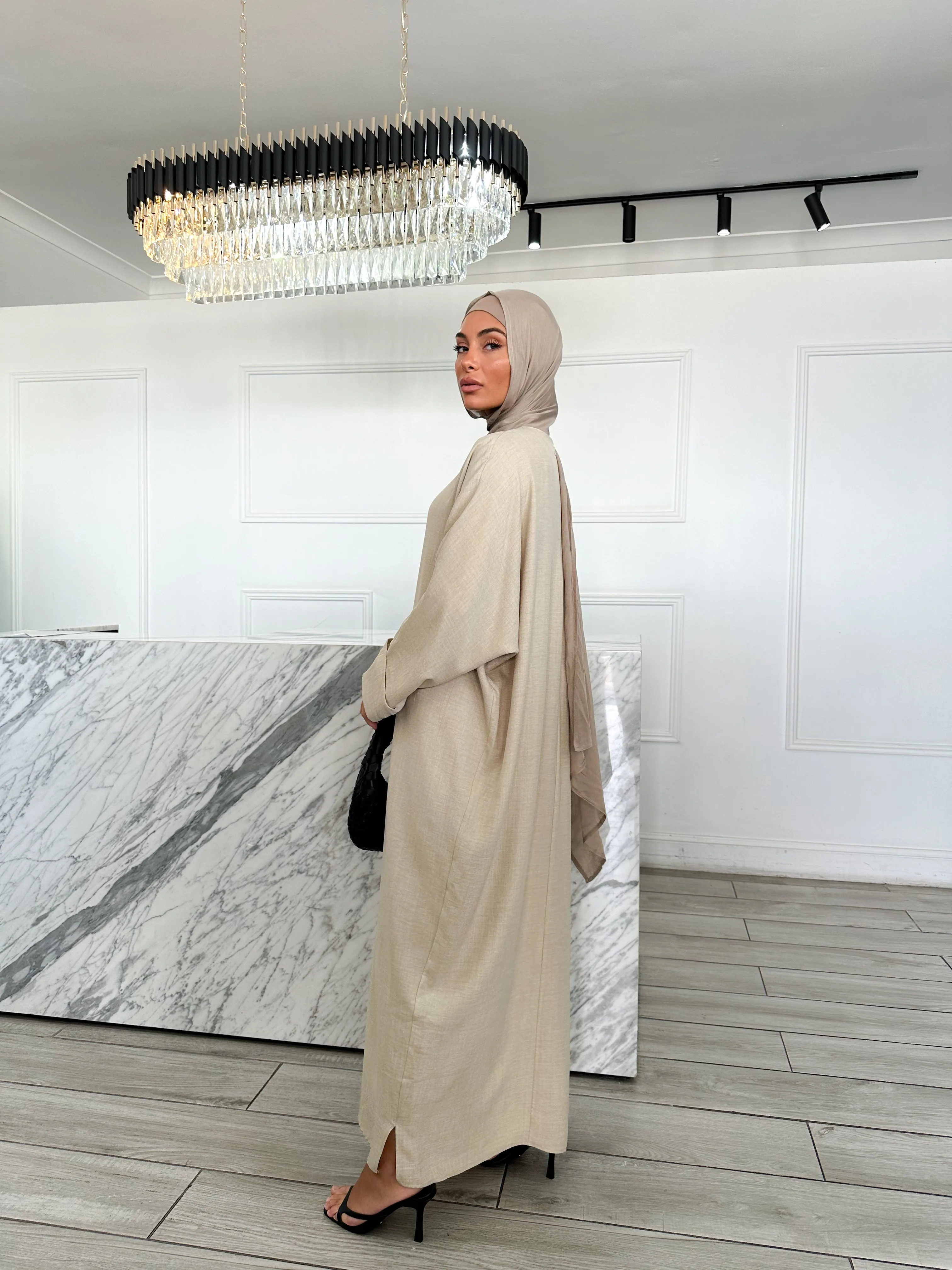 Batoul Batwing Dress - Stone