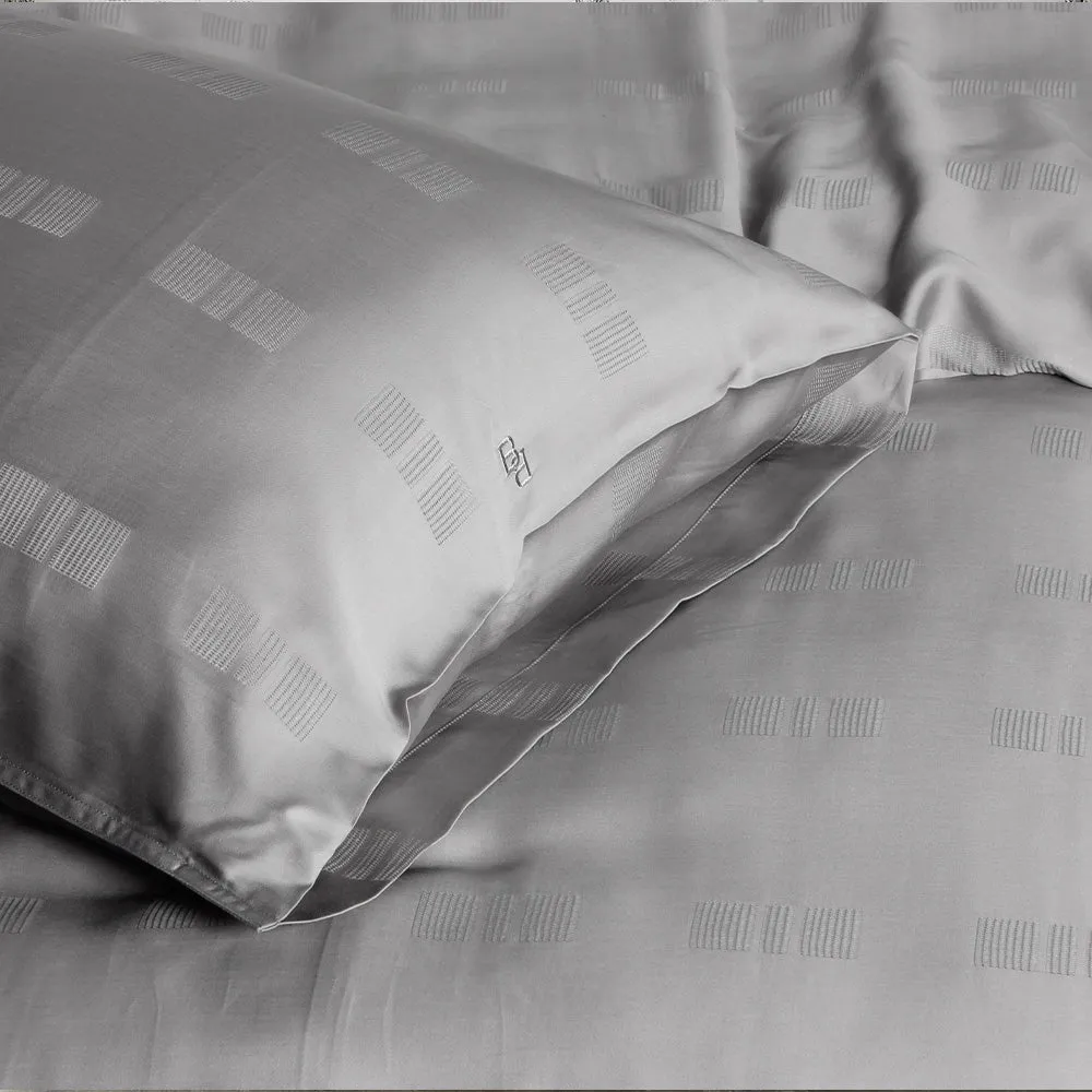 Bellami Trinity 100% Tencel Jacquard 1100TC Fitted/Bed Set – Smoke