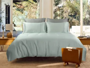 Bellami Trinity 100%  Tencel solid 1100 Thread Count Nano Puzzle Mini Bed Sheet Set   1 Pillow Case - Mint