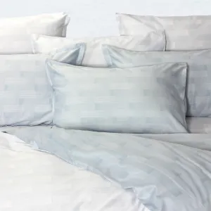 Bellami Trinity JOSEPH Prints 100% Egyptian Cotton 1000TC Fitted Sheet/Bed Set – Sky Blue (Reversible)