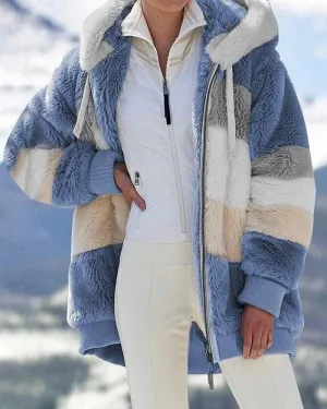 BerryBetty - Plush warm hooded coat