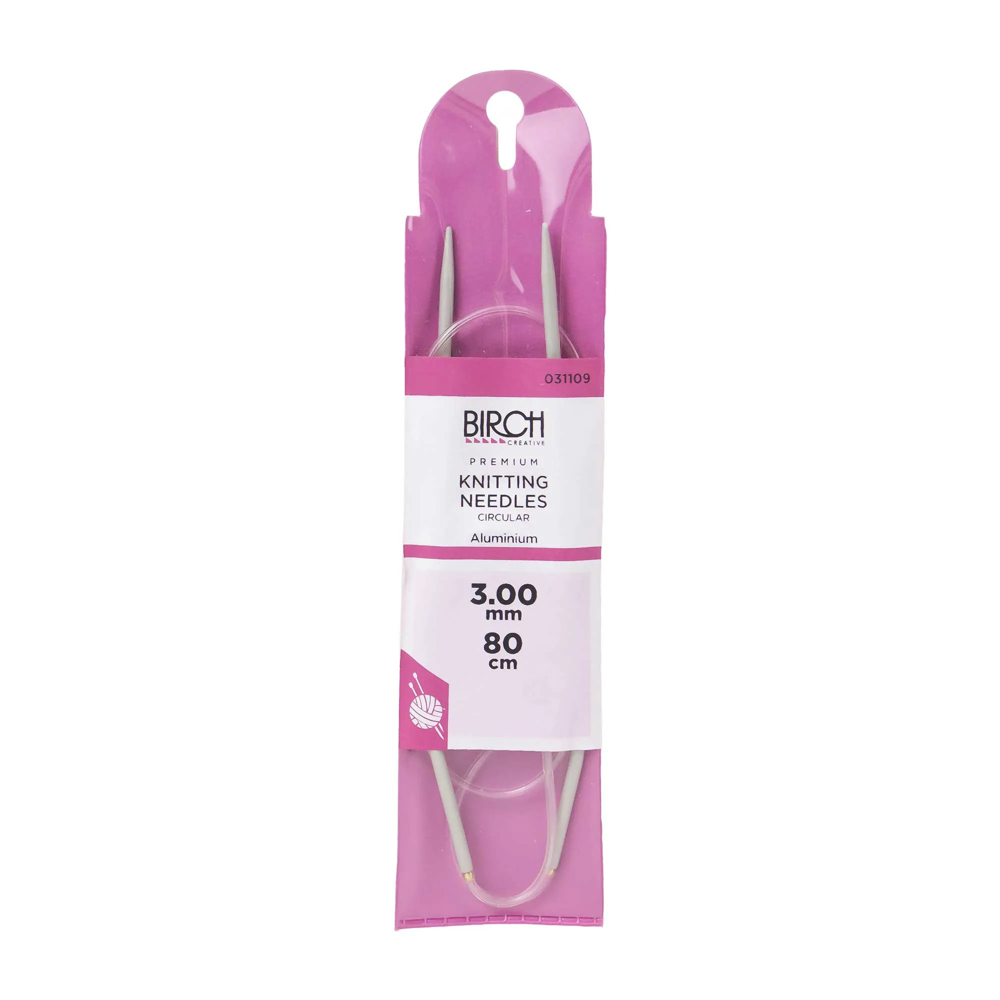 Birch Premium Circular Knitting Needles 80cm
