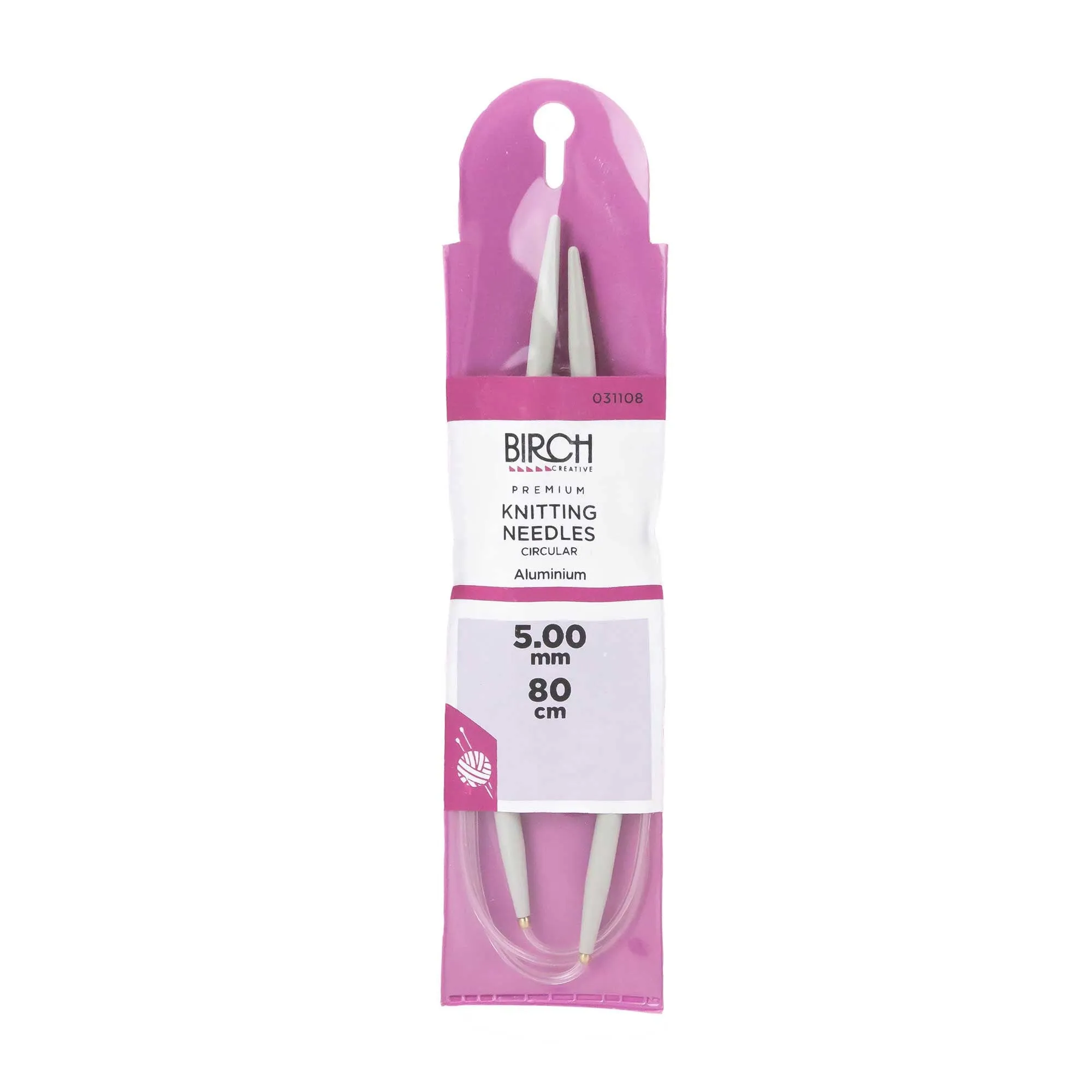 Birch Premium Circular Knitting Needles 80cm