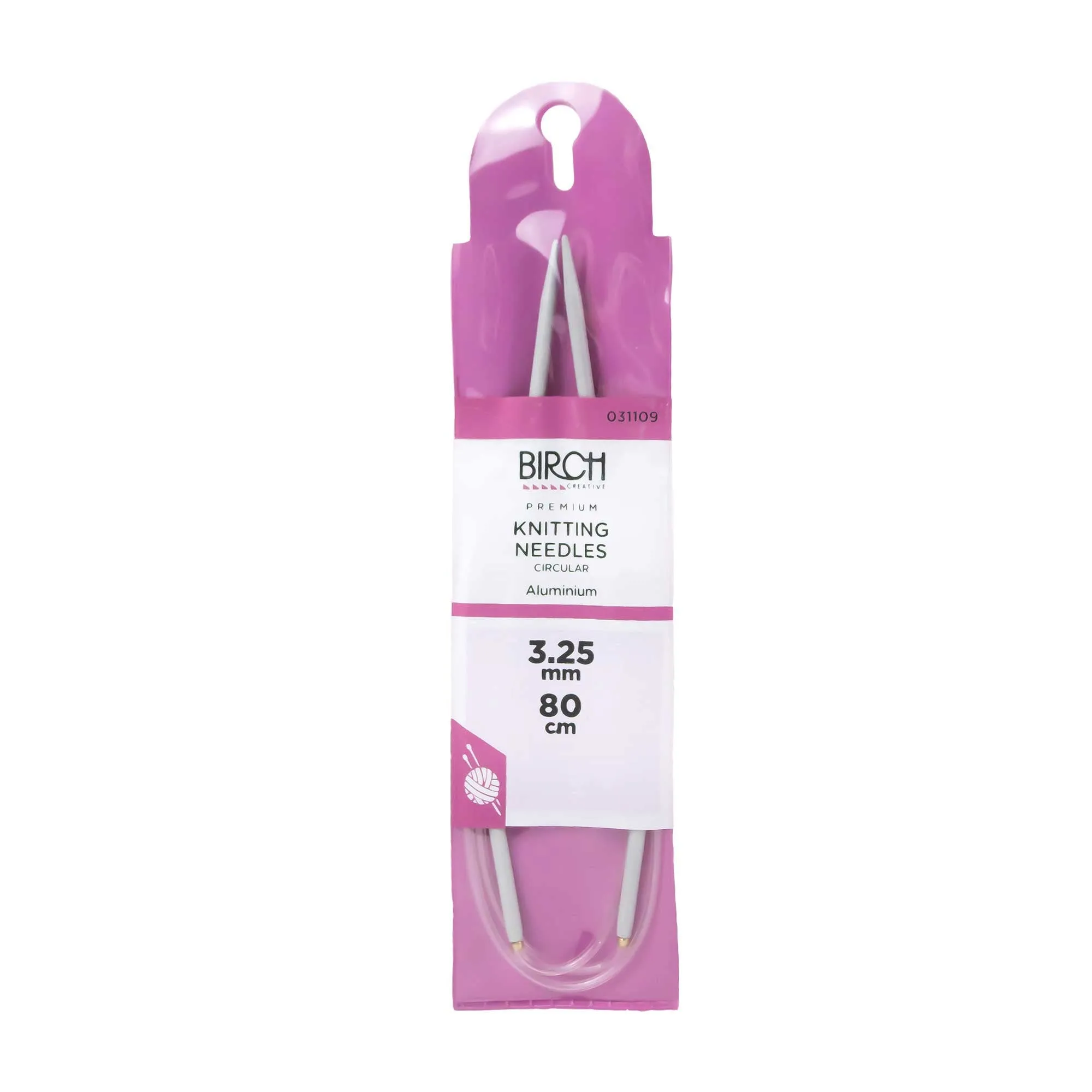 Birch Premium Circular Knitting Needles 80cm