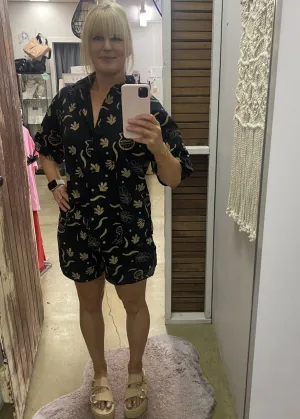 Black Coral Short Set