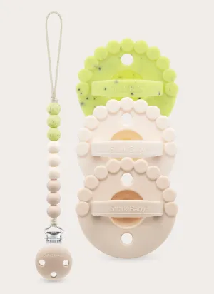 Blossom Bloom Petite Set in Latte/Speckled Lime Green