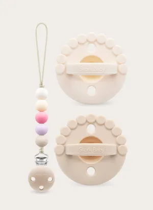 Blossom Bloom Set in Latte/Multi Pink