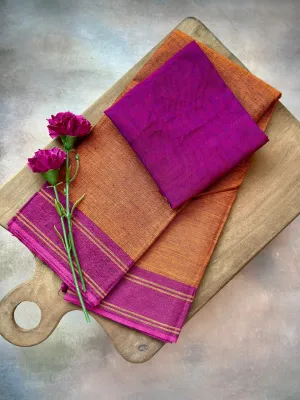 Blouse Cotton   Sand and Amethyst