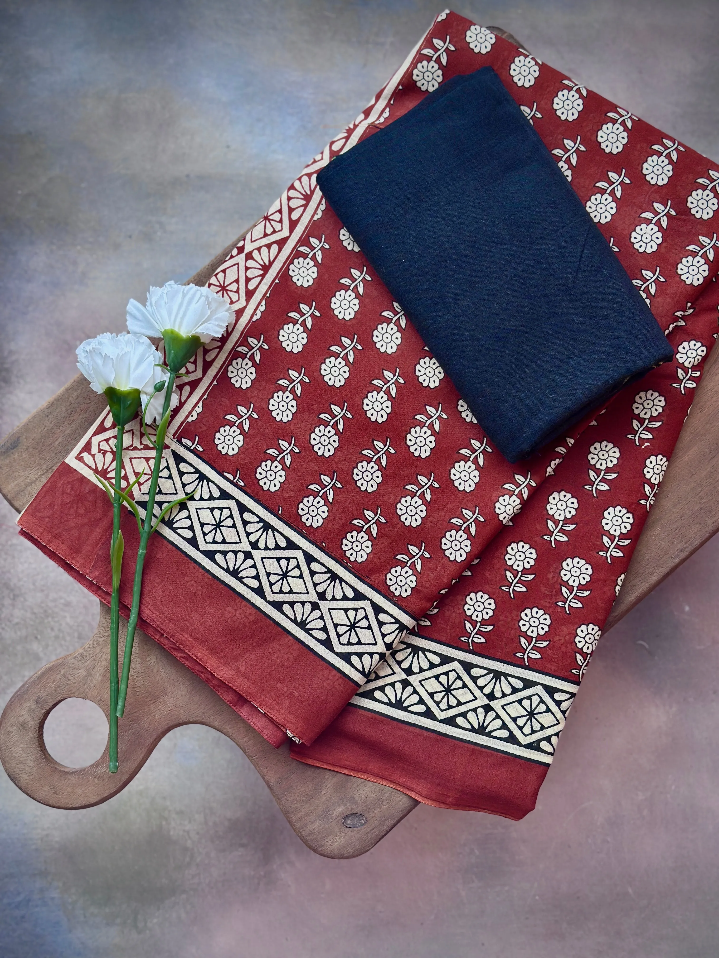 Blouse Cotton   Terracotta Grace