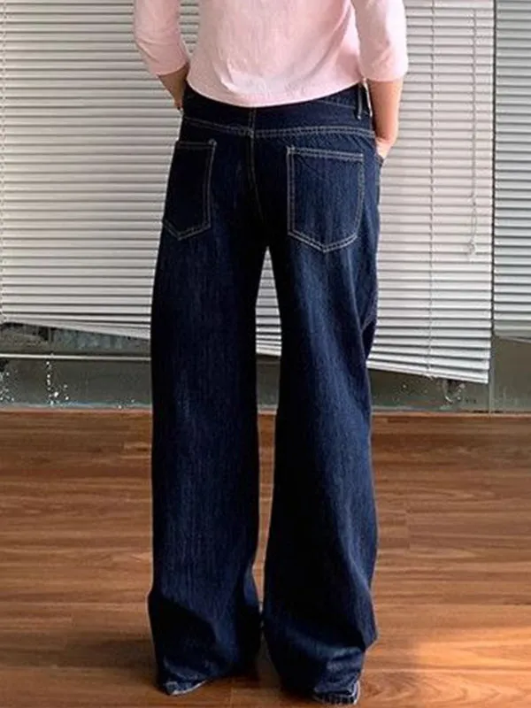 Blue vintage American boyfriend jeans