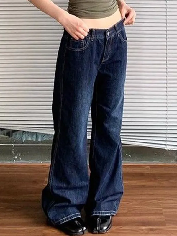 Blue vintage American boyfriend jeans