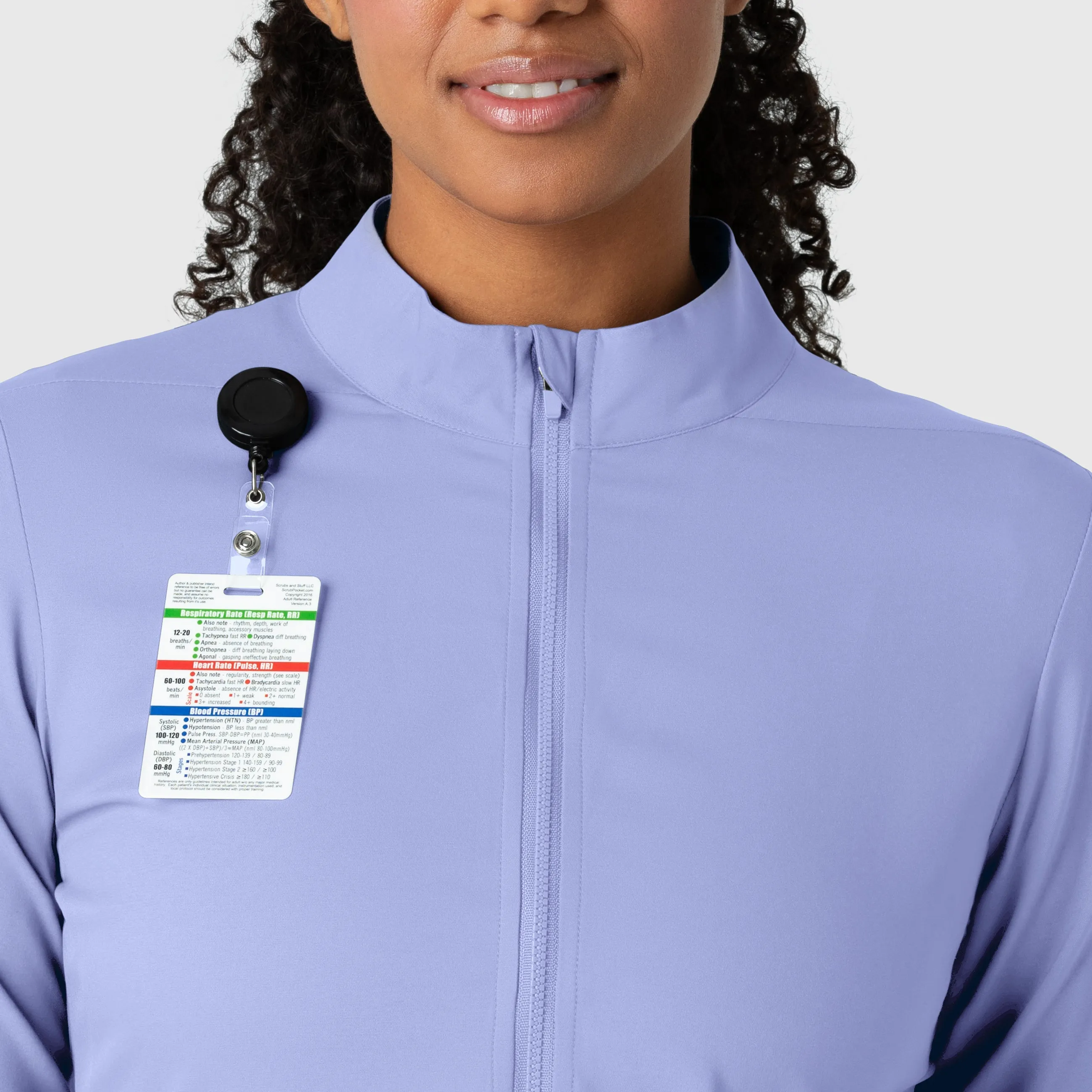 Boundless 8151 Warm Up Scrub Jacket Ceil Blue
