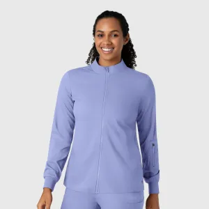 Boundless 8151 Warm Up Scrub Jacket Ceil Blue