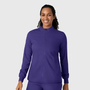 Boundless 8151 Warm Up Scrub Jacket Grape