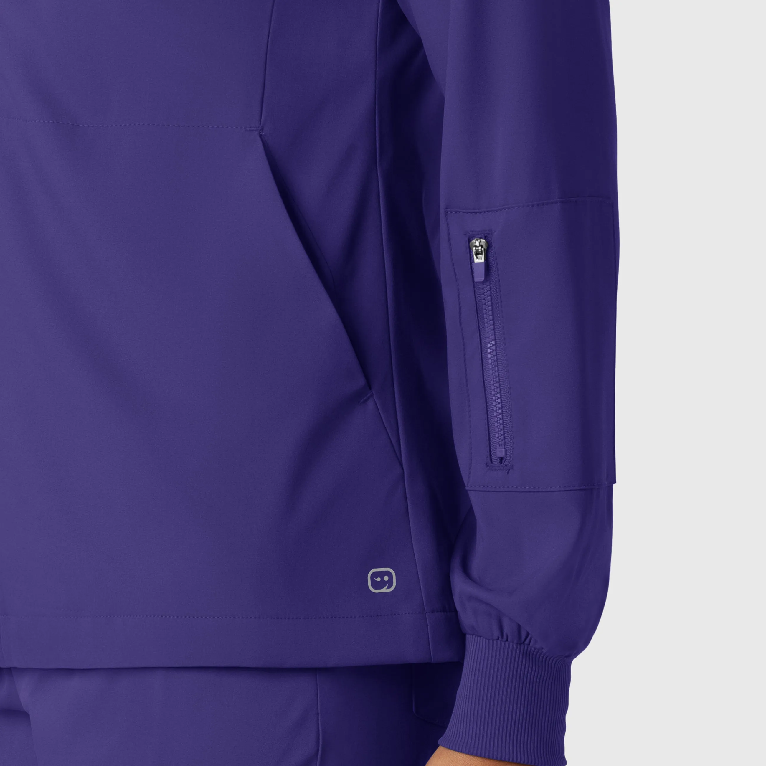 Boundless 8151 Warm Up Scrub Jacket Grape