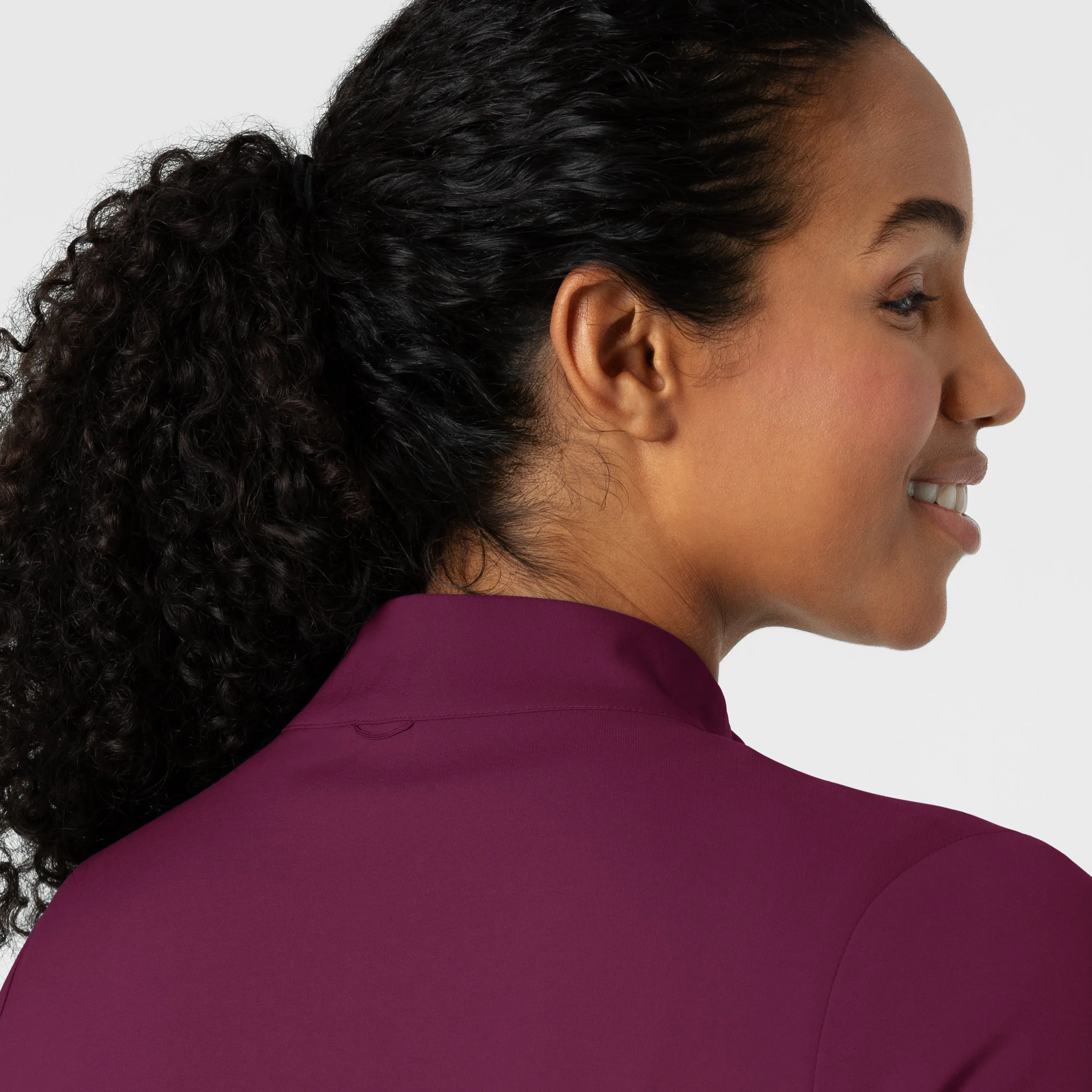 Boundless 8151 Warm Up Scrub Jacket Wine