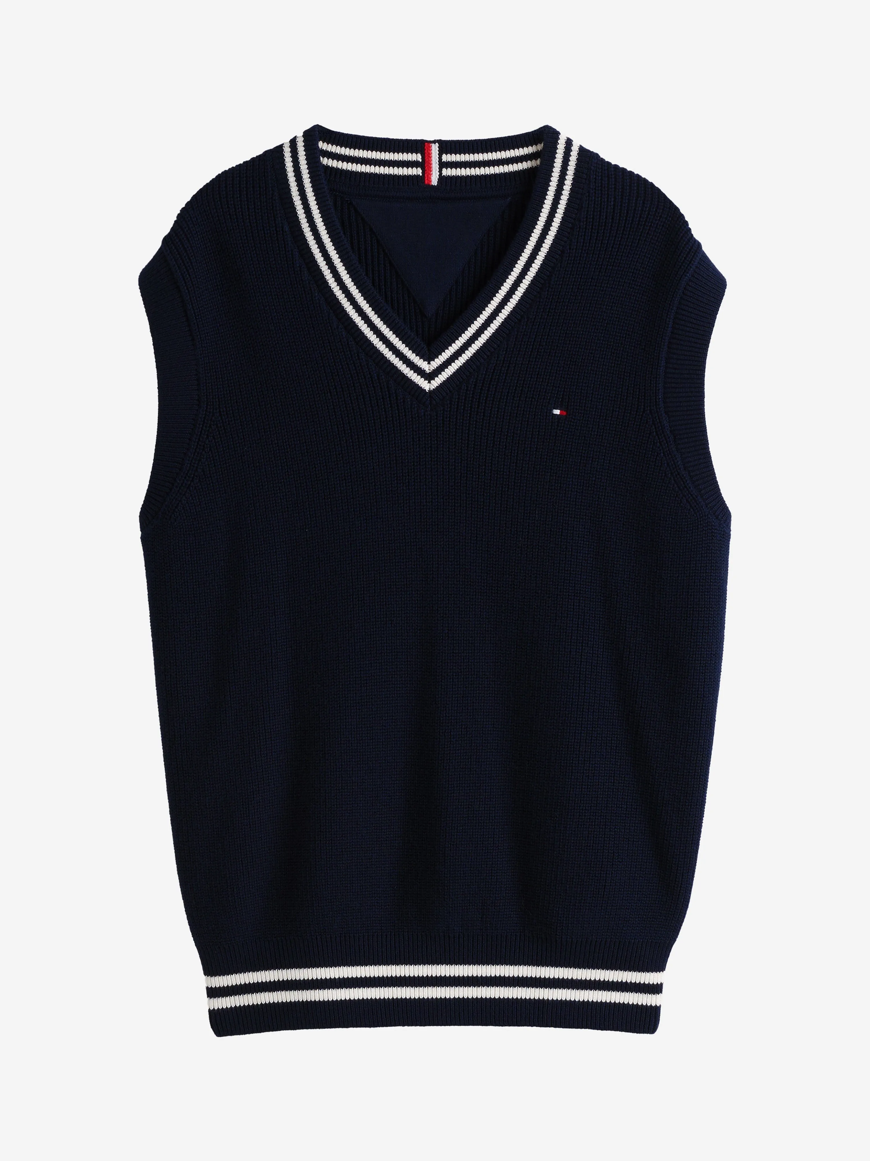 Boys Knitted Sweater Vest in Navy
