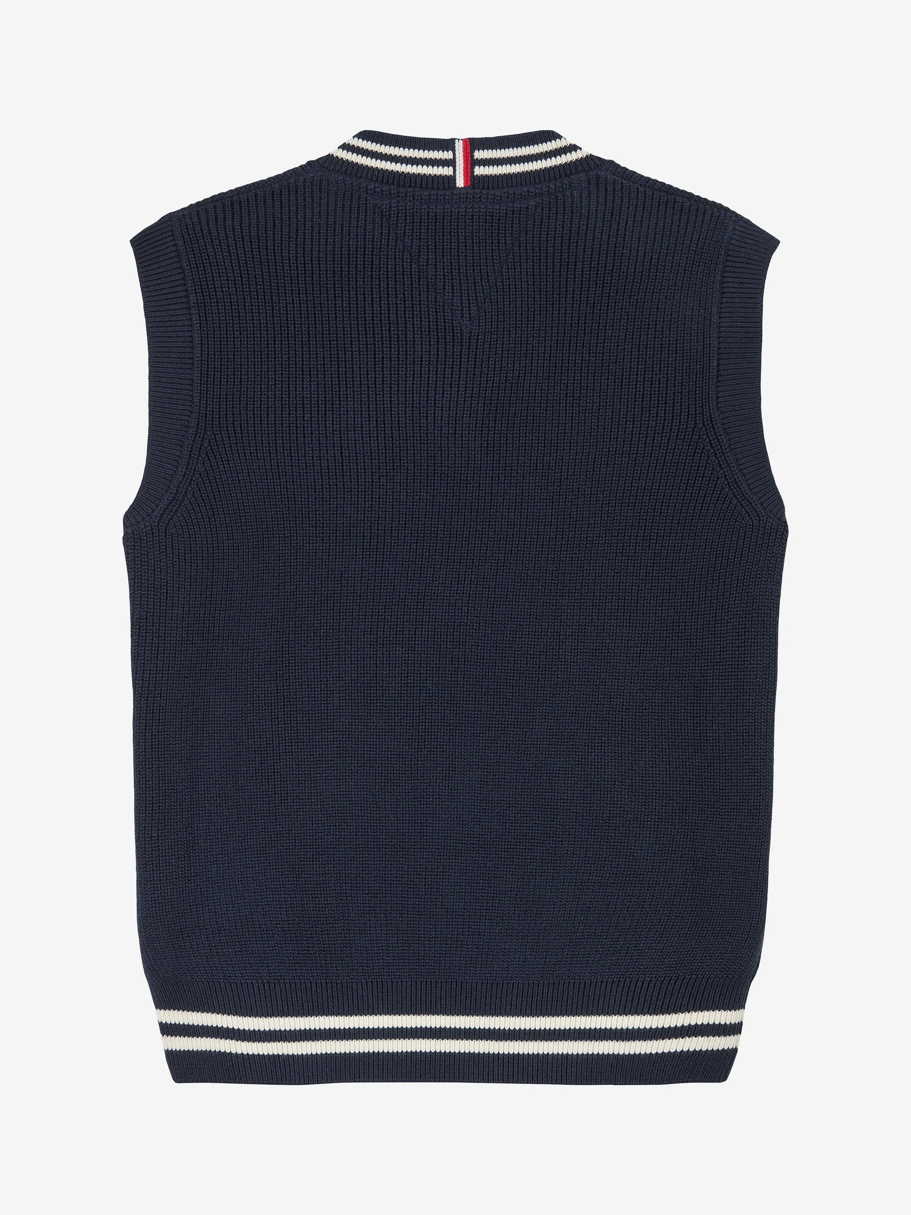 Boys Knitted Sweater Vest in Navy