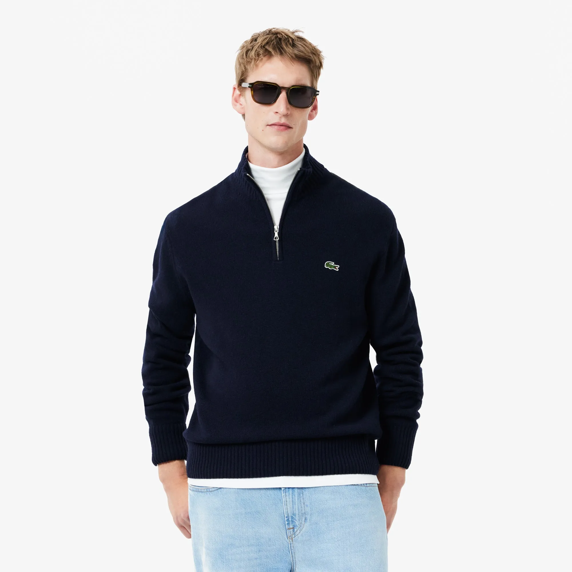 buy-high-zip-neck-monochrome-carded-wool-sweater-ah3052-166-lebanon