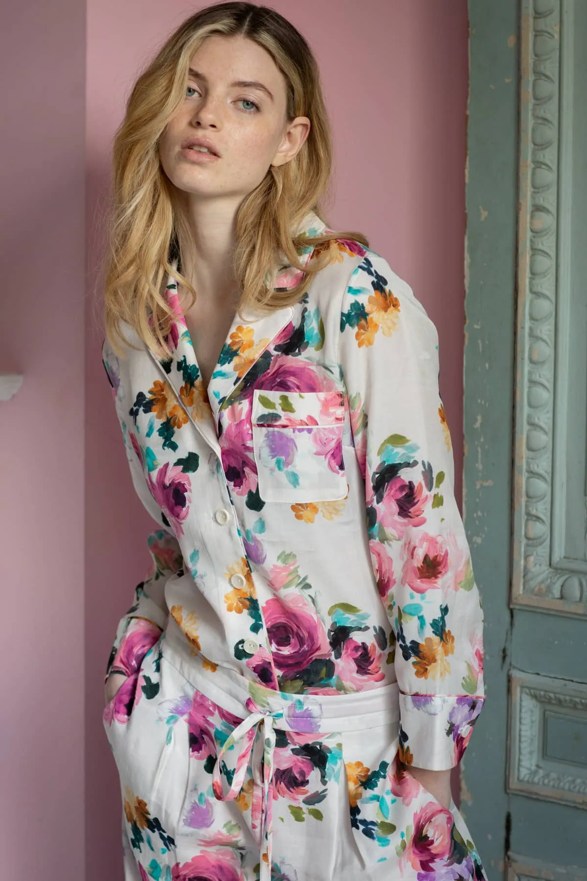 Camille Pyjama Gift Set (Pyjamas & Eye Mask)