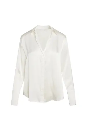Capsule French Cuff Blouse - Sandwashed Silk