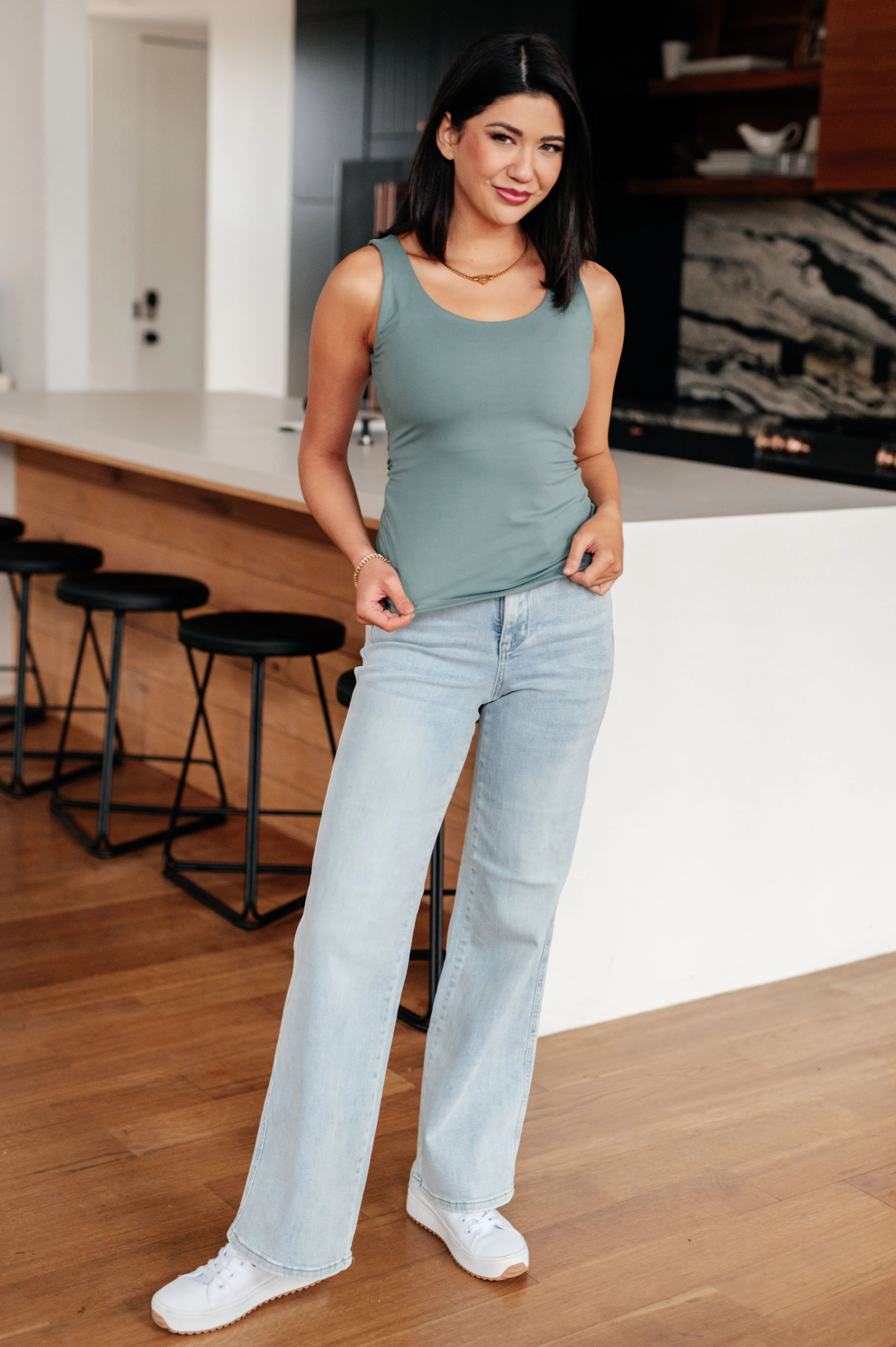 Casual But Cool Tank in Tidewater Teal (Ships in 1-2 Weeks)