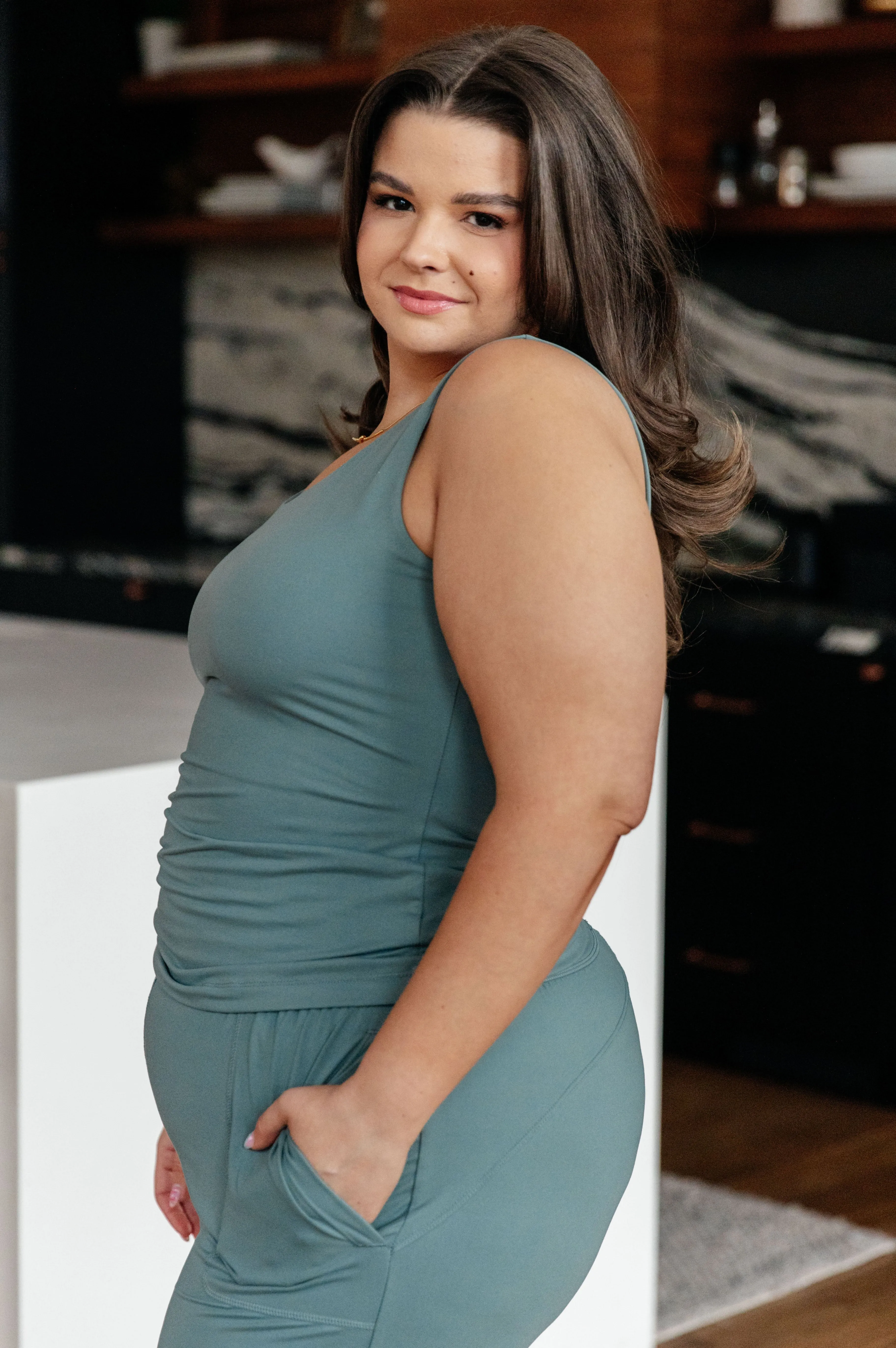 Casual But Cool Tank in Tidewater Teal (Ships in 1-2 Weeks)