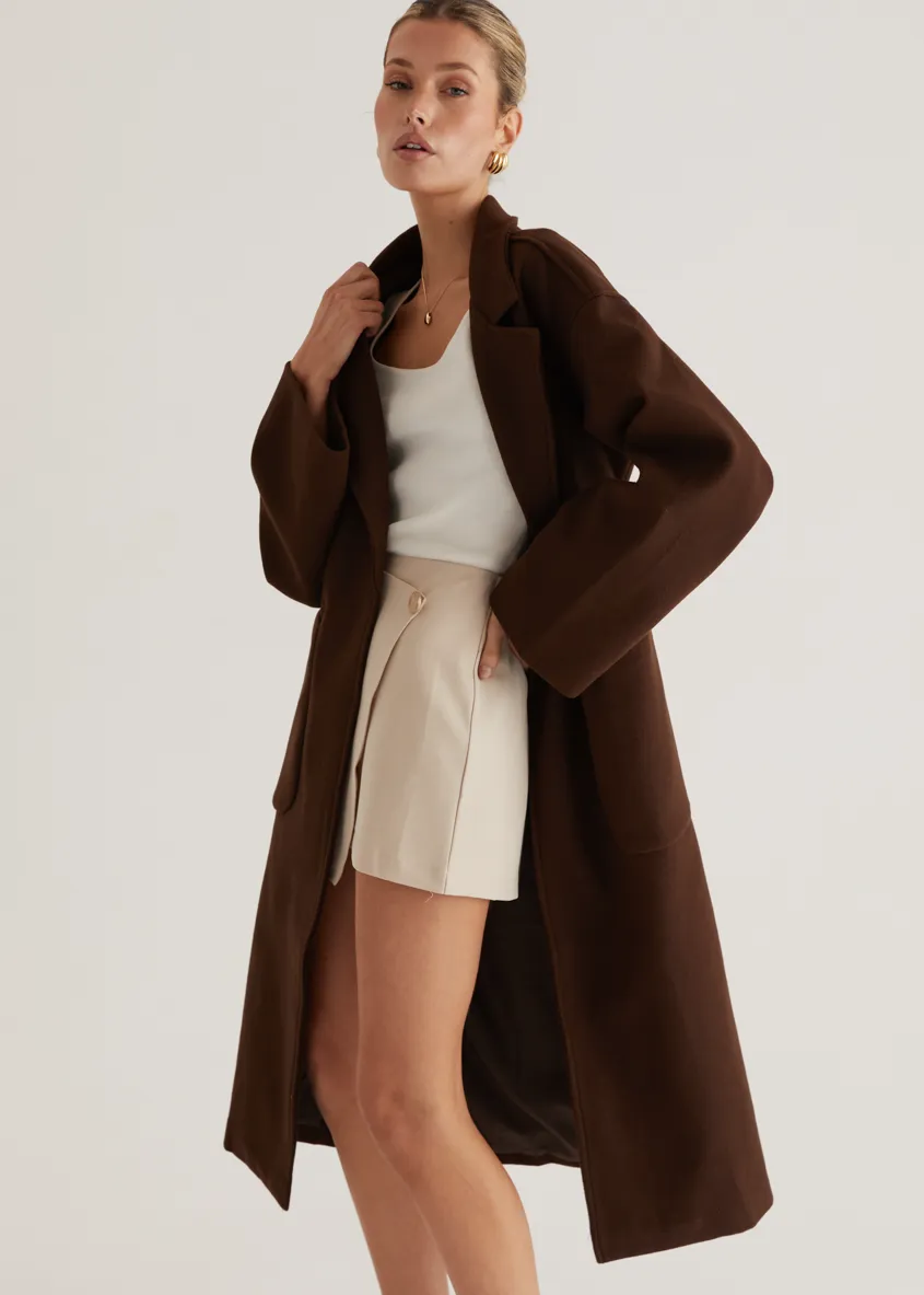 Caylee Coat - Chocolate
