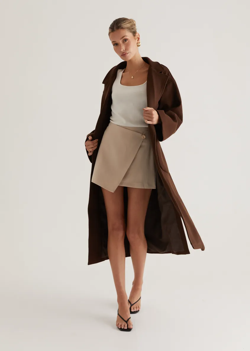 Caylee Coat - Chocolate