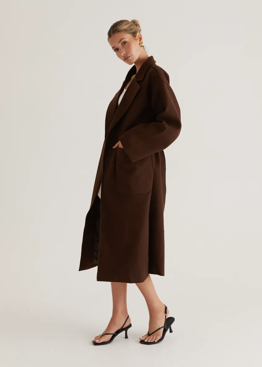 Caylee Coat - Chocolate