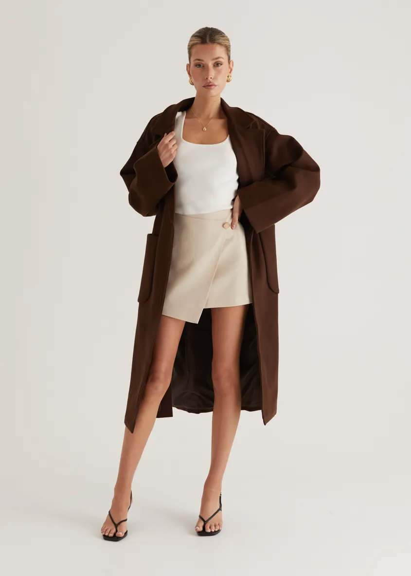 Caylee Coat - Chocolate