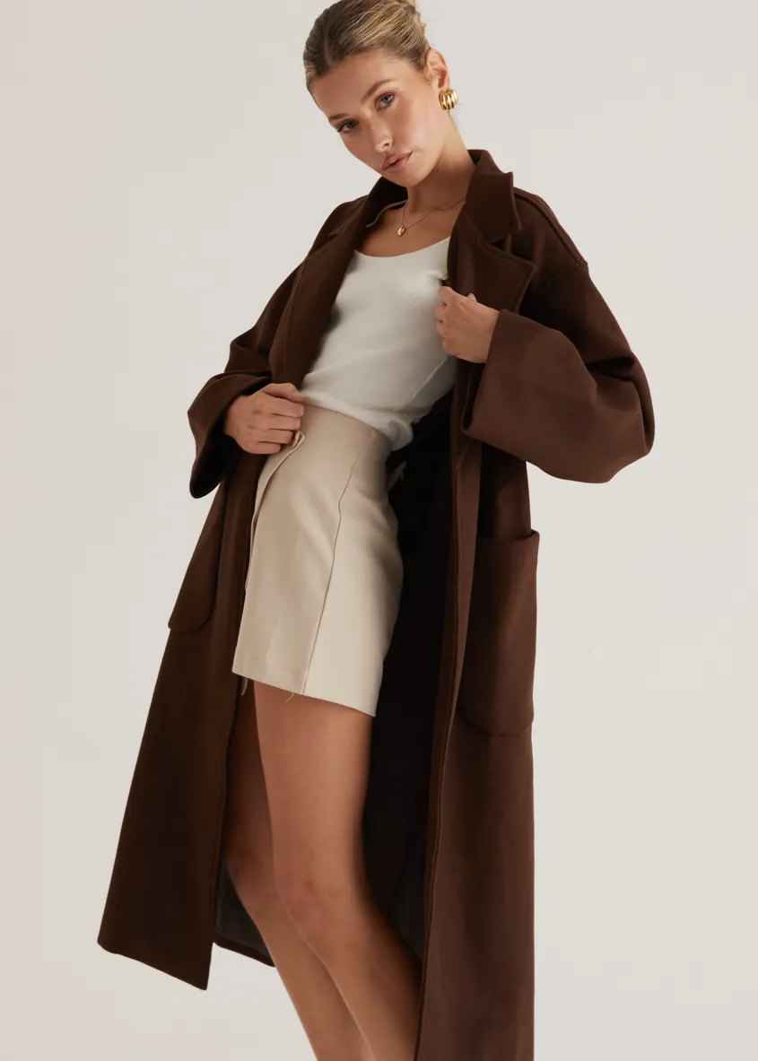 Caylee Coat - Chocolate
