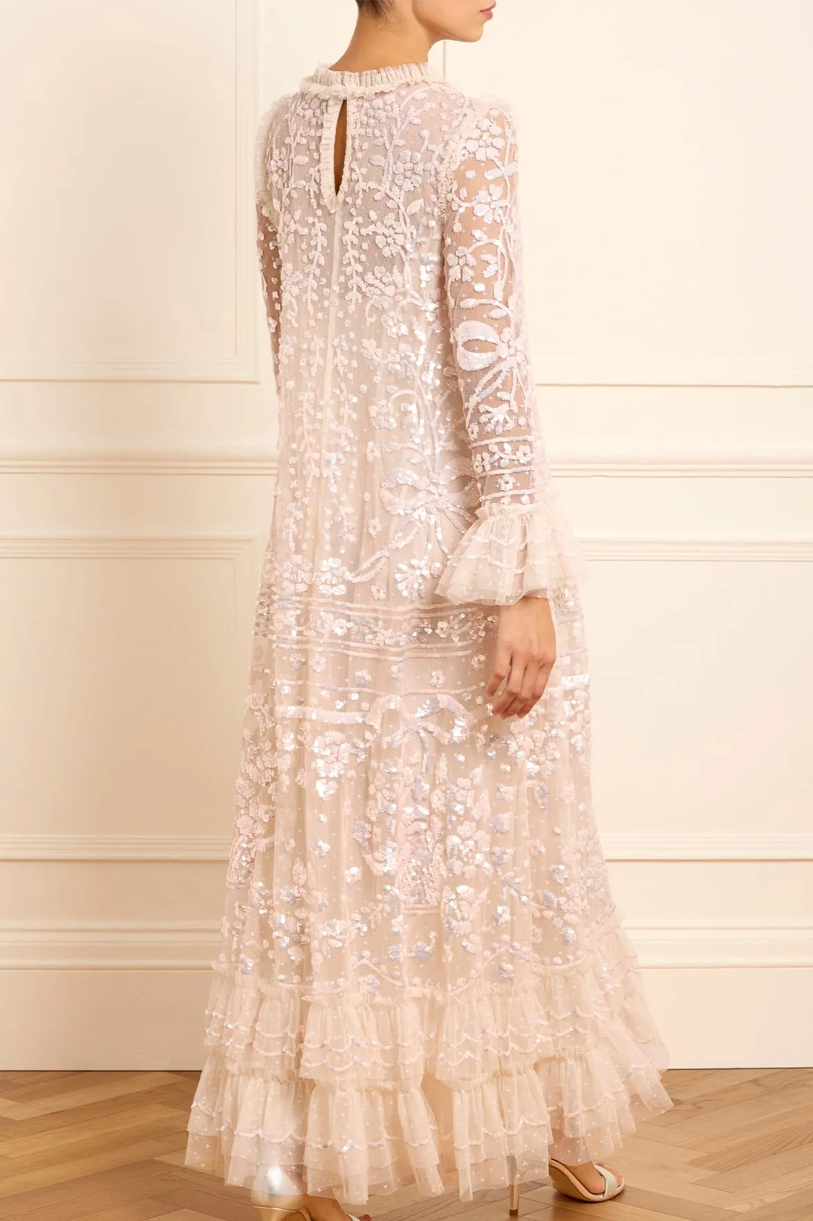 Celia Long Sleeve Ankle Gown