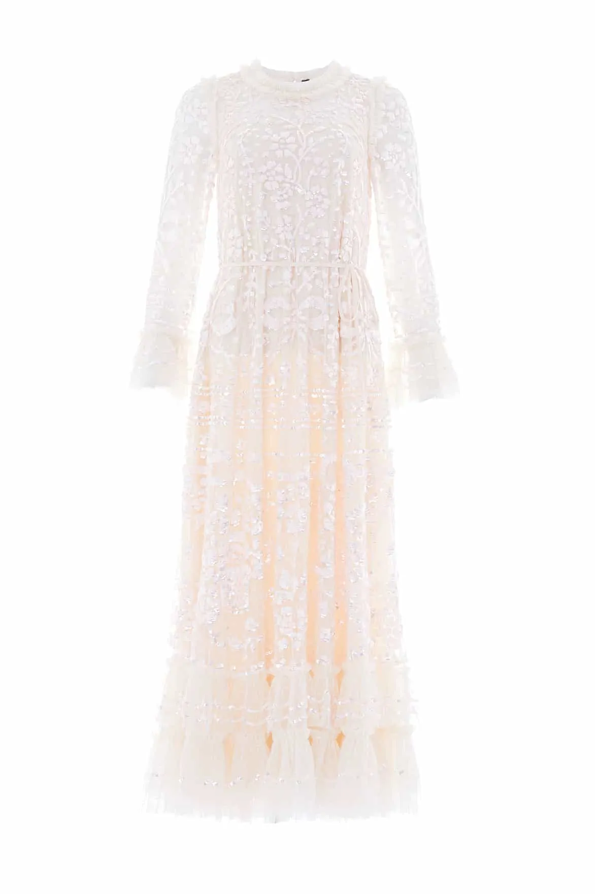 Celia Long Sleeve Ankle Gown