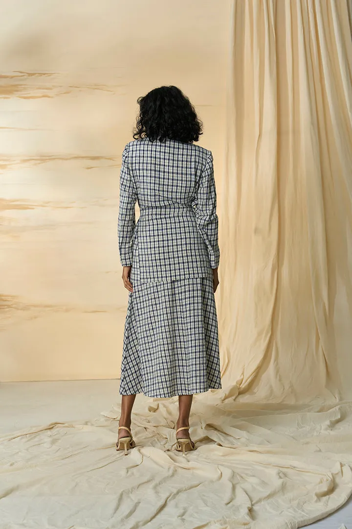 Checkmate Kala Cotton Tie Up Blazer